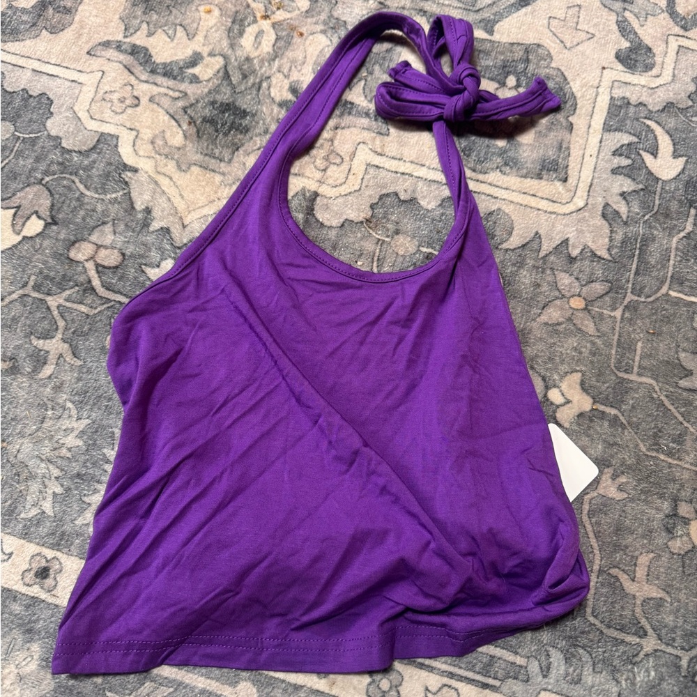 Purple Halter Top